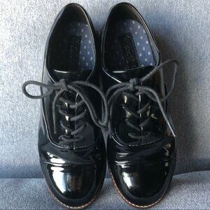 Zara Kids ~ Black Patent Shoes ~ Boys Size 36